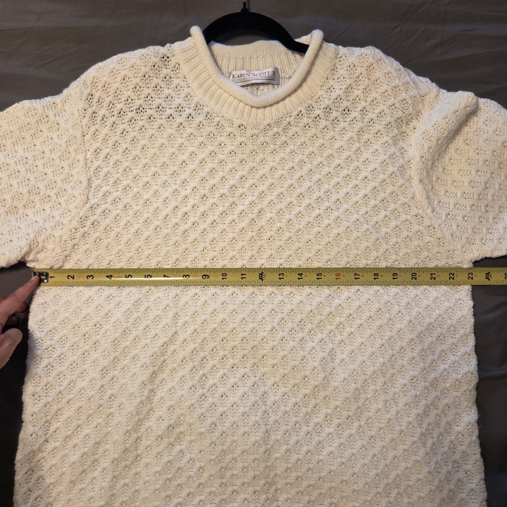 Karen Scott Classic White Turtleneck Sweater - Picture 6 of 7